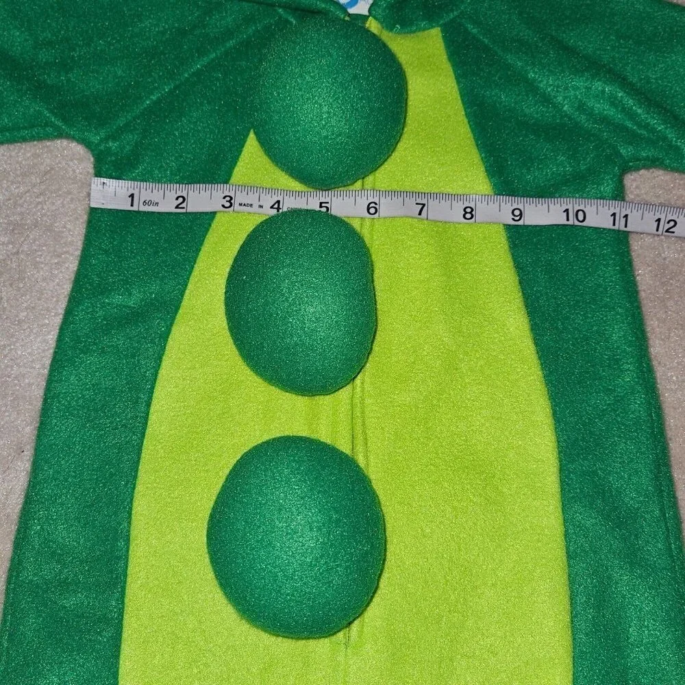 Green Pea Peapod Bunting Halloween Costume Baby Approx 0-6 Months Aquaiguana